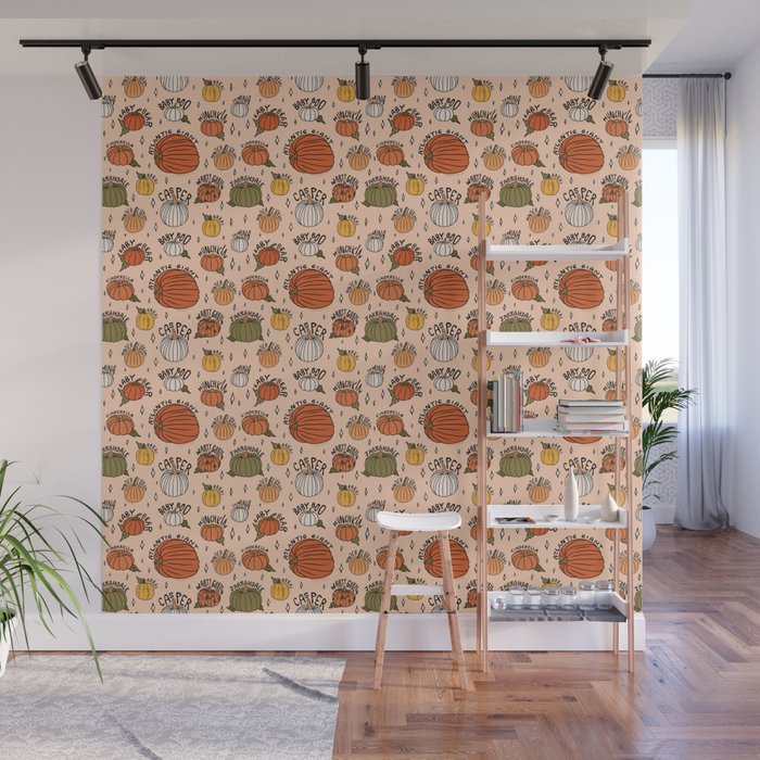 Types of Pumpkins Print Wall Mural Gallery Image 1
