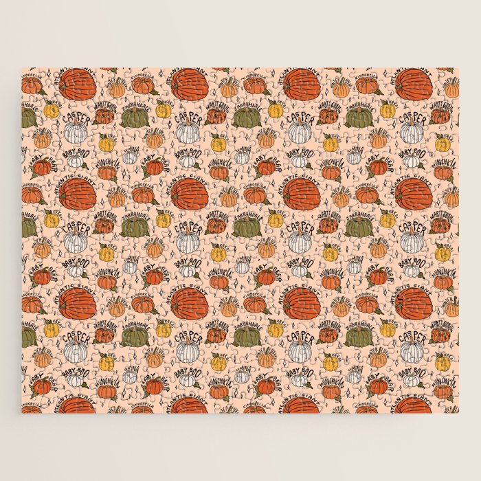 Types of Pumpkins Print Jigsaw Puzzle Gallery Image 1