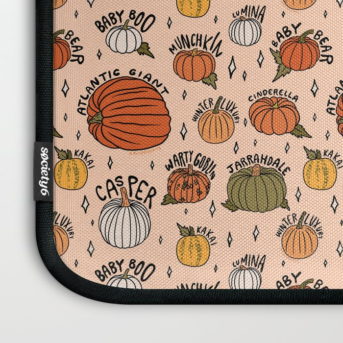 Types of Pumpkins Print Laptop Sleeve Gallery Image 3
