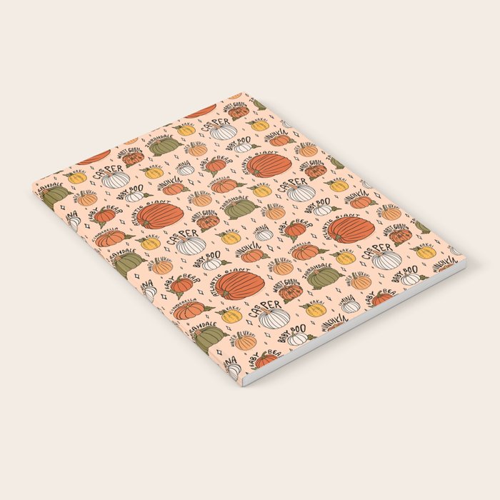 Types of Pumpkins Print Notebook Gallery Image 1