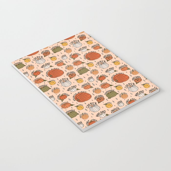 Types of Pumpkins Print Notebook Gallery Image 3