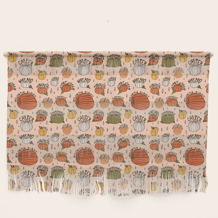 Types of Pumpkins Print Wall Hanging Gallery Image 1
