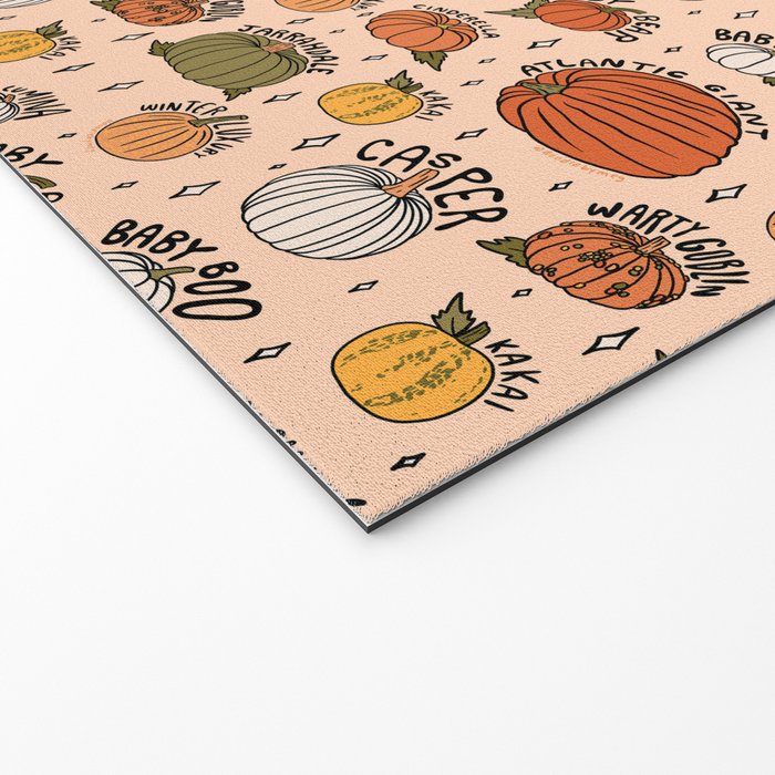 Types of Pumpkins Print Welcome Mat Gallery Image 2