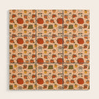 Types of Pumpkins Print Wood Wall Art Gallery Image 1