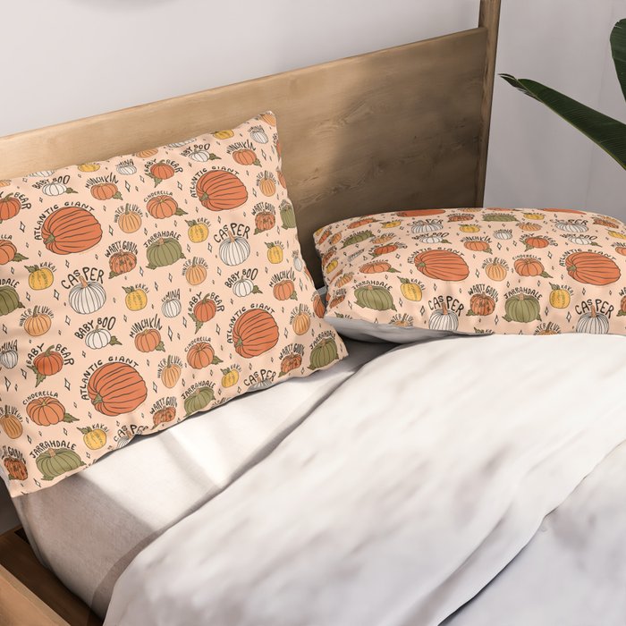 Types of Pumpkins Print Pillow Sham Gallery Image 2