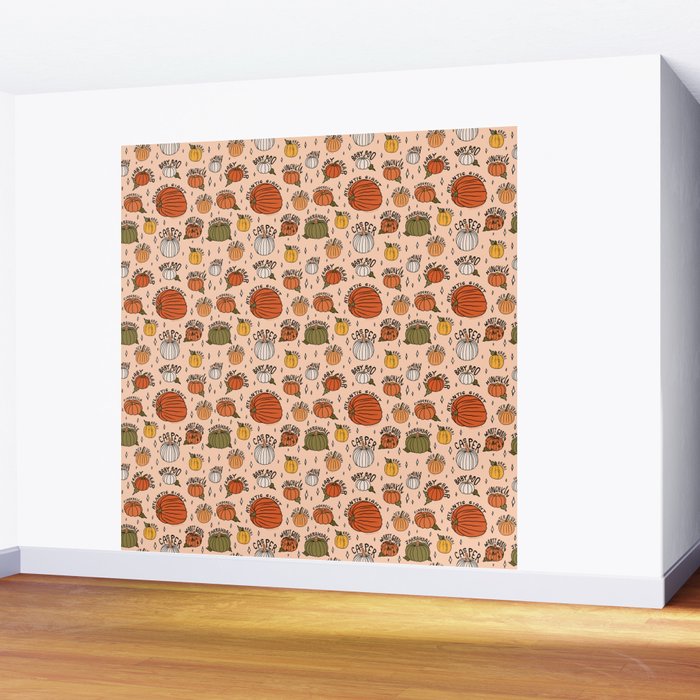Types of Pumpkins Print Wall Mural Gallery Image 2