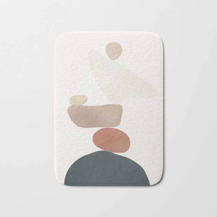 Balancing Stones 26 Bath Mat Gallery Image 1