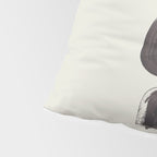 Black & White Minimalist Abstract Shapes Patterns Black Ink Painting Pillow Sham Gallery Image 4