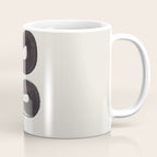 Black & White Minimalist Abstract Shapes Patterns Black Ink Painting Coffee Mug Gallery Image 1
