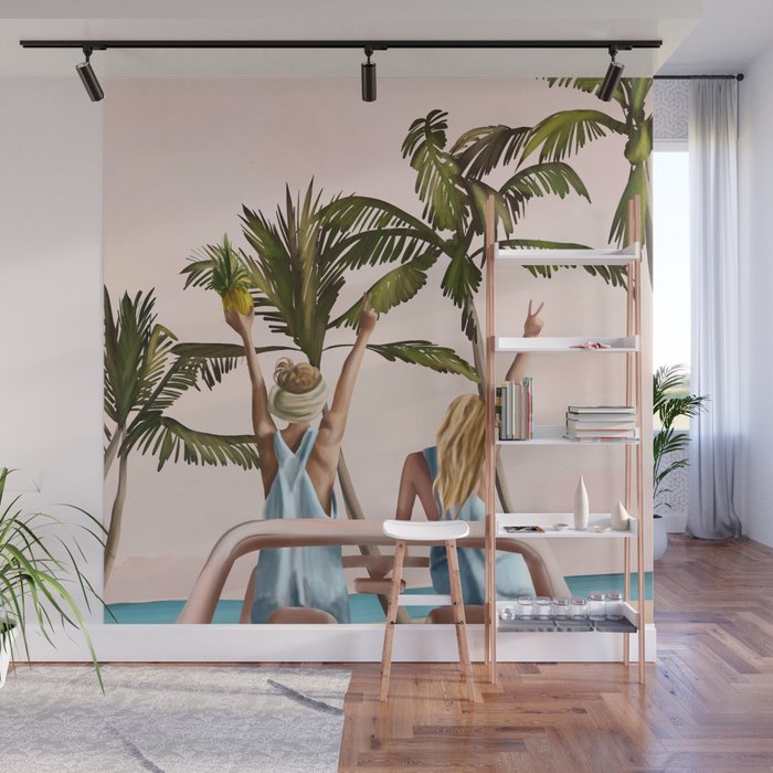Beach Spring Break Wall Mural Gallery Image 1