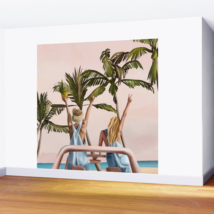 Beach Spring Break Wall Mural Gallery Image 2