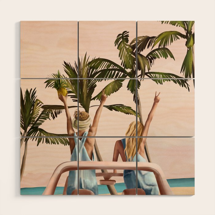Beach Spring Break Wood Wall Art Gallery Image 1
