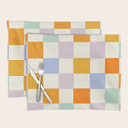 Rainbow Check Pattern Placemat Gallery Image 1