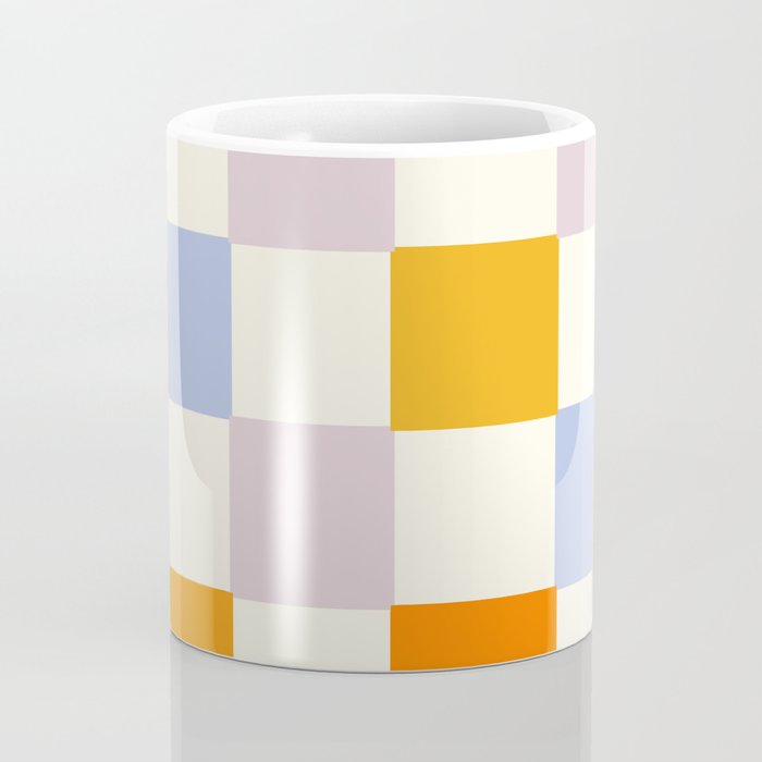 Rainbow Check Pattern Coffee Mug Gallery Image 4