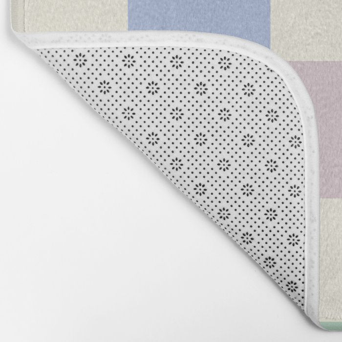 Rainbow Check Pattern Bath Mat Gallery Image 2