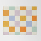 Rainbow Check Pattern Throw Blanket Gallery Image 2