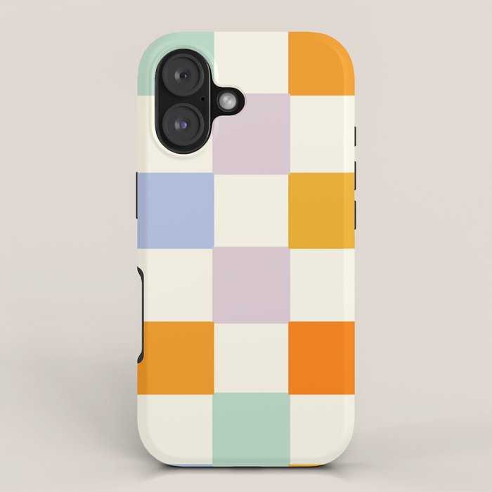 Rainbow Check Pattern iPhone Case Gallery Image 1