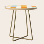 Rainbow Check Pattern Side Table Gallery Image 1