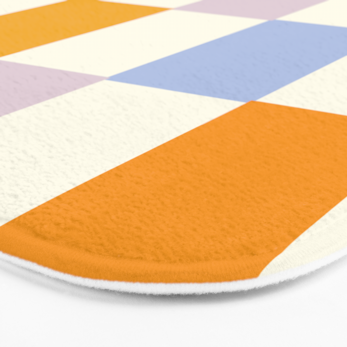 Rainbow Check Pattern Bath Mat Gallery Image 3