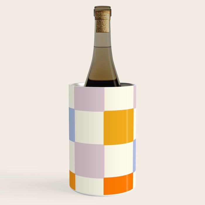 Rainbow Check Pattern Wine Chiller Gallery Image 1