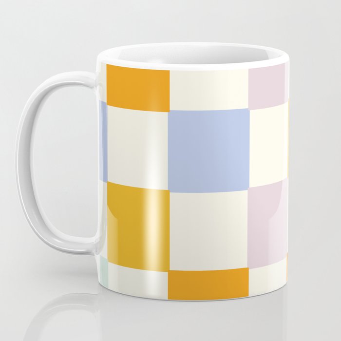 Rainbow Check Pattern Coffee Mug Gallery Image 3