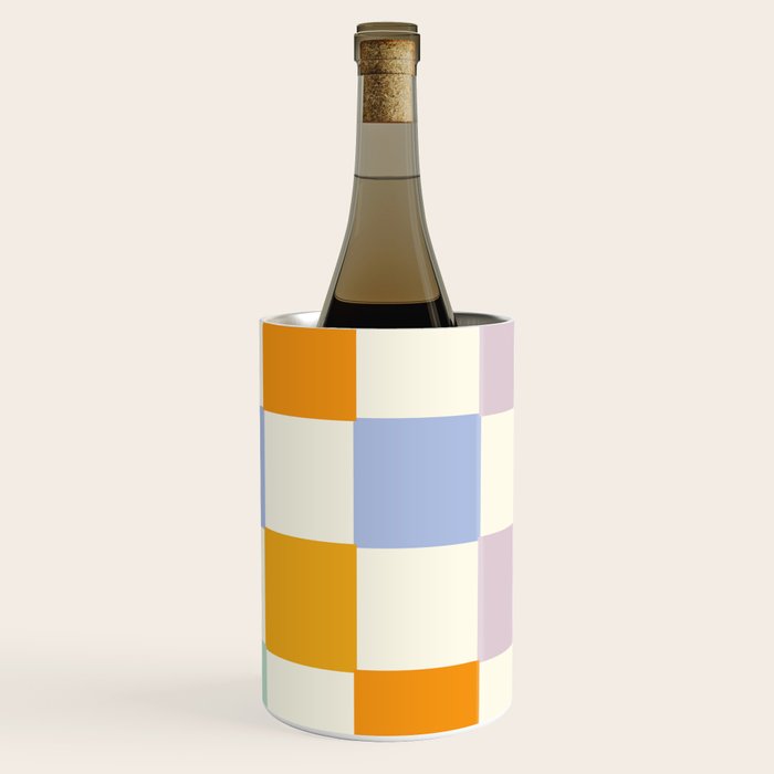 Rainbow Check Pattern Wine Chiller Gallery Image 2