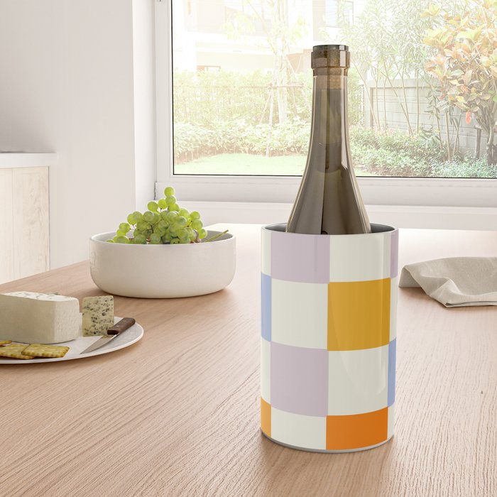 Rainbow Check Pattern Wine Chiller Gallery Image 4