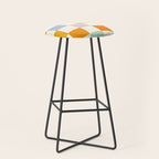 Rainbow Check Pattern Stool Gallery Image 1