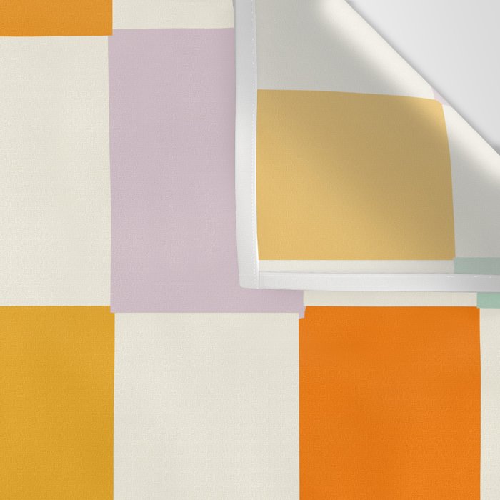 Rainbow Check Pattern Wall Tapestry Gallery Image 3