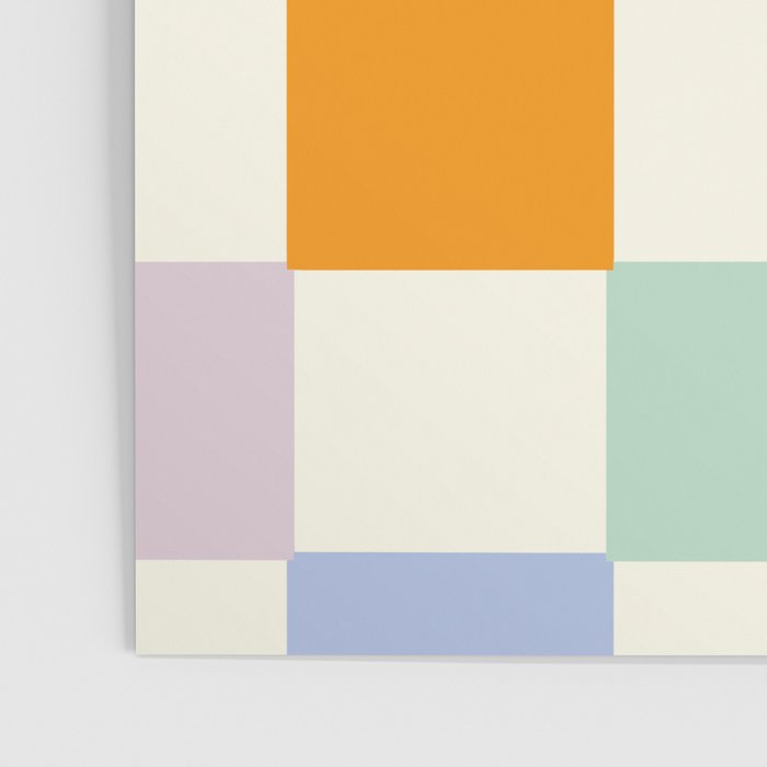 Rainbow Check Pattern Poster Gallery Image 3