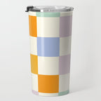 Rainbow Check Pattern Travel Mug Gallery Image 3