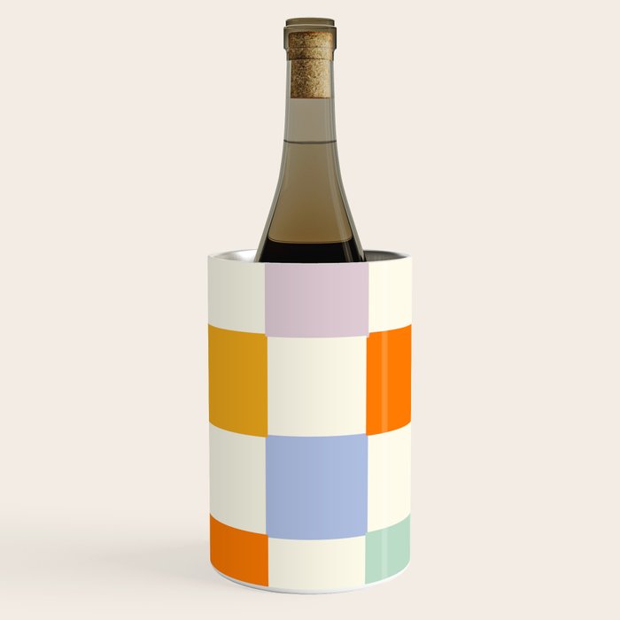 Rainbow Check Pattern Wine Chiller Gallery Image 3
