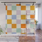 Rainbow Check Pattern Wall Mural Gallery Image 1
