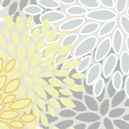 Floral Prints, Soft, Yellow and Gray, Modern Print Art Coffee Mug Gallery Image 2