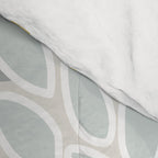 Floral Prints, Soft, Yellow and Gray, Modern Print Art Comforter Gallery Image 4