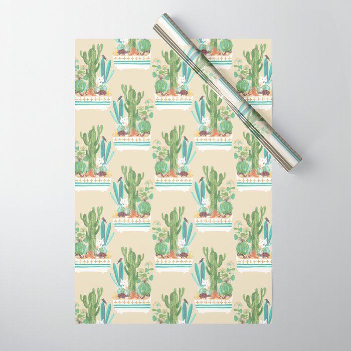 Desert planter Wrapping Paper Gallery Image 1