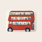 the big little red bus Bath Mat Gallery Image 1