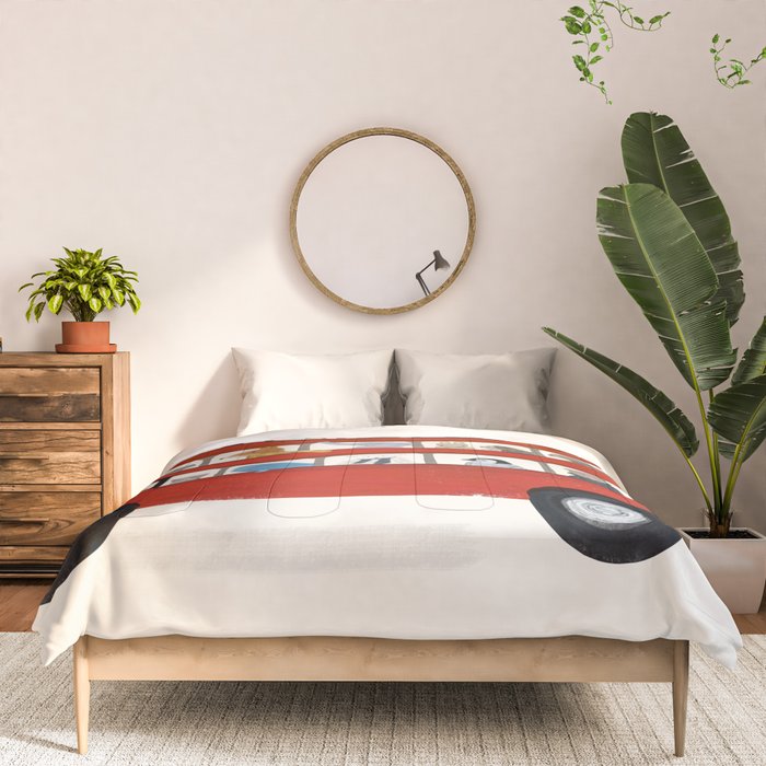 the big little red bus Comforter Gallery Image 3