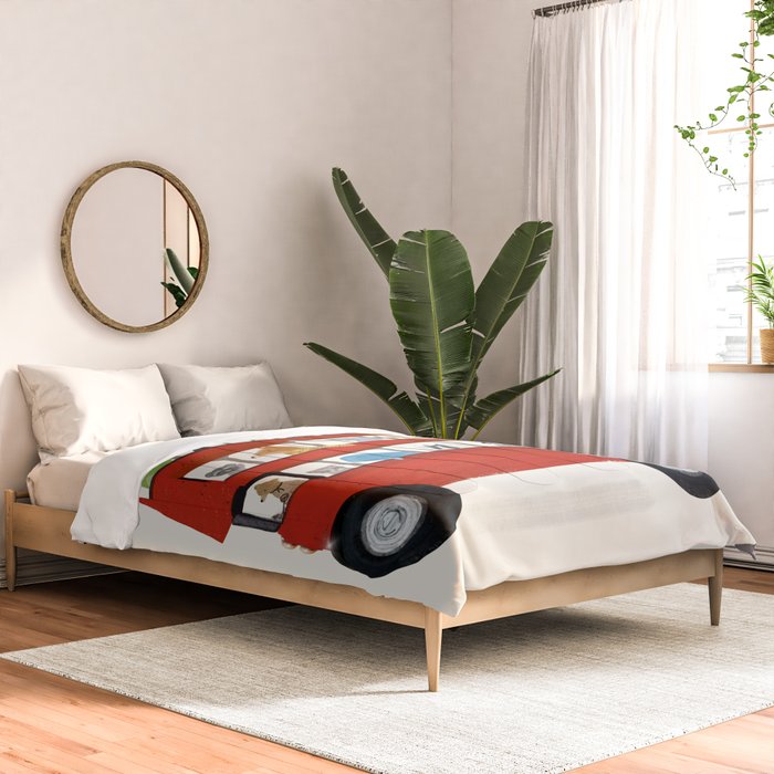 the big little red bus Comforter Gallery Image 2