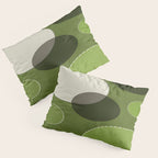 Green Chenille Polka Dots Pillow Sham Gallery Image 3