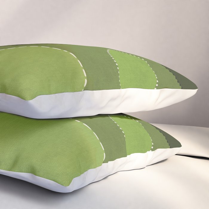 Green Chenille Polka Dots Pillow Sham Gallery Image 3