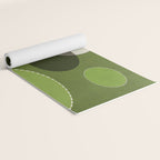 Green Chenille Polka Dots Yoga Mat Gallery Image 2