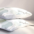 Watercolor Eucalyptus branches, botanical art, green blue leaves Pillow Sham Gallery Image 3