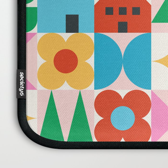 Happy Town Checks Laptop Sleeve Gallery Image 3