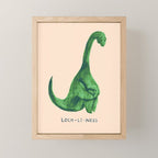 Lonely loch ness monster (loch-li-ness) Mini Art Print Gallery Image 1