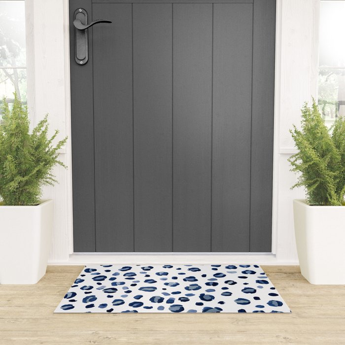 animal print (navy) Welcome Mat Gallery Image 3