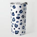 animal print (navy) Travel Mug Gallery Image 2