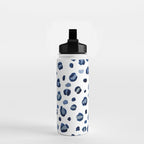 animal print (navy) Water Bottle Gallery Image 2