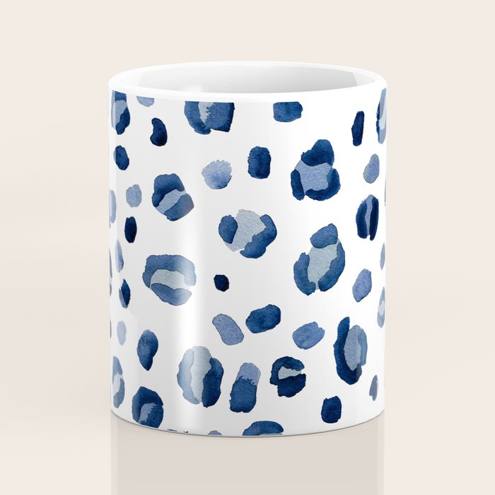 animal print (navy) Coffee Mug Gallery Image 4