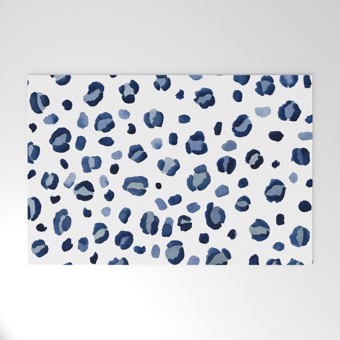 animal print (navy) Welcome Mat Gallery Image 1